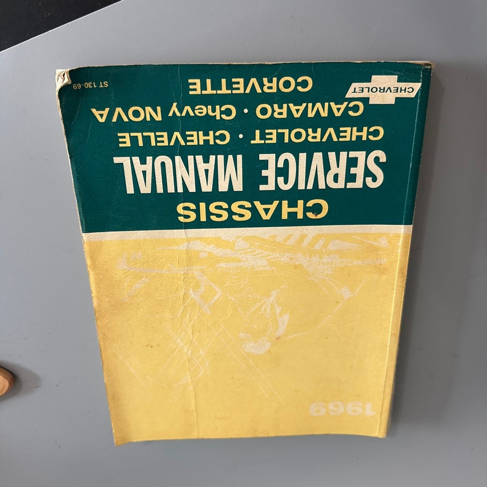 1969 Chevrolet Chassis Service Manual Corvette Camaro Chevelle Nova ST 130-69